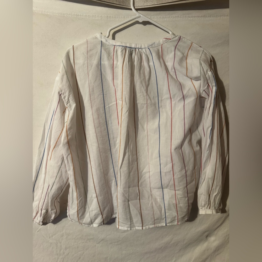 Striped Button-Up Blouse - Picture 3 of 3